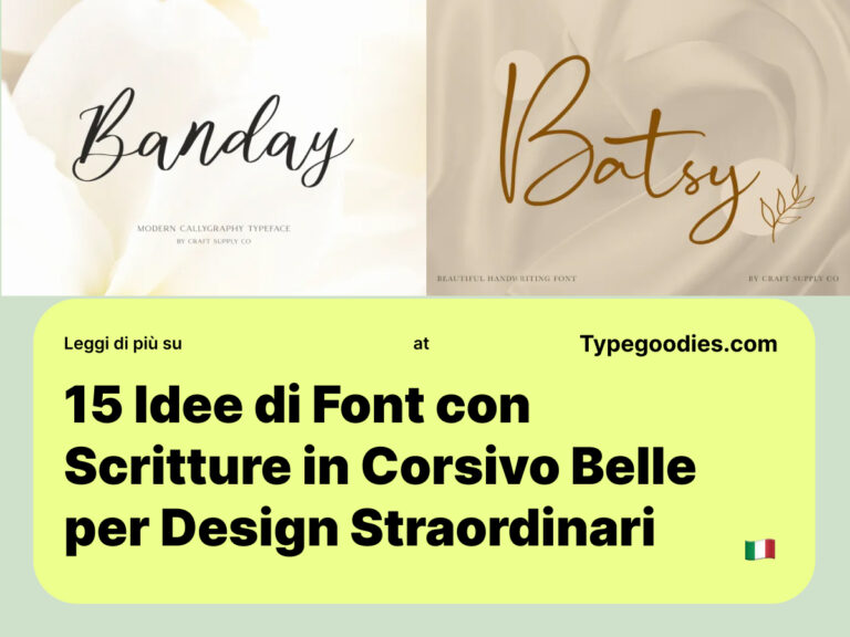 f -15 Idee di Font con Scritture in Corsivo Belle per Design Straordinari