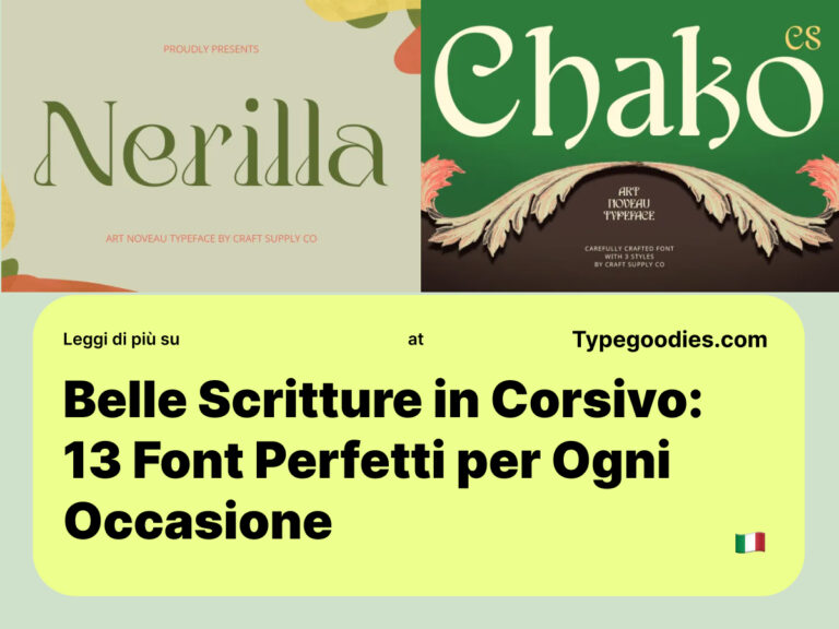 f -Belle Scritture in Corsivo_ 13 Font Perfetti per Ogni Occasione