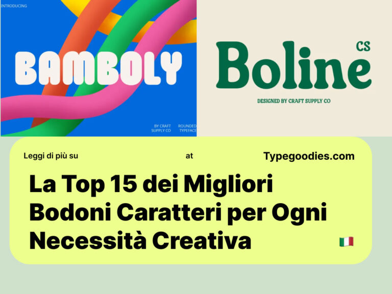 f -La Top 15 dei Migliori Bodoni Caratteri per Ogni Necessità Creativa