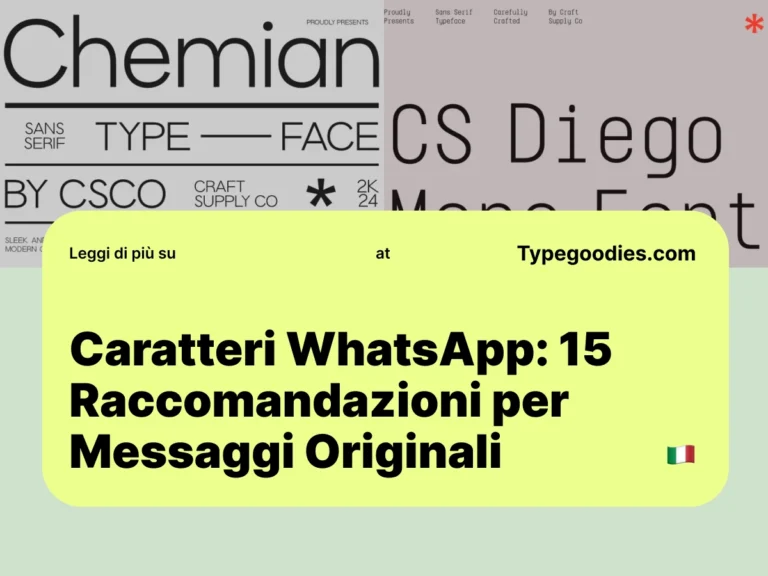 f -Caratteri WhatsApp_ 15 Raccomandazioni per Messaggi Originali