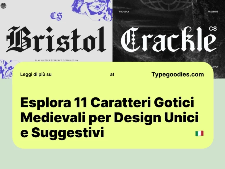 f -Esplora 11 Caratteri Gotici Medievali per Design Unici e Suggestivi