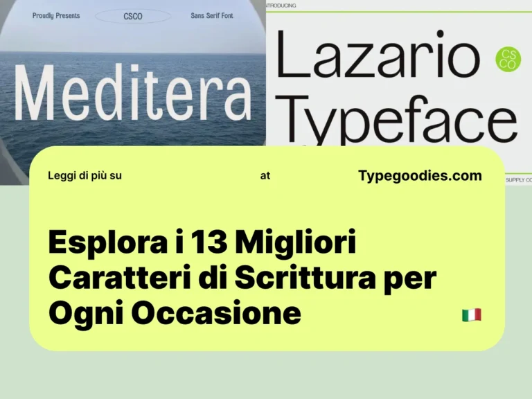 f -Esplora i 13 Migliori Caratteri di Scrittura per Ogni Occasione